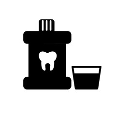mouthwash icon element of dentistry icon for mobile concept and web apps. Thin line mouthwash icon can be used for web and mobile. Premium icon on white background