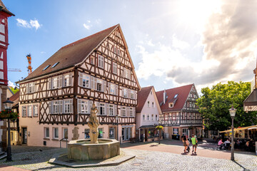 Altstadt, Backnang, Baden-Württemberg, Deutschland 