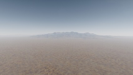 alien planet in space, science fiction landscape, 3d render