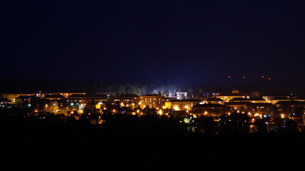 fireworks over the city