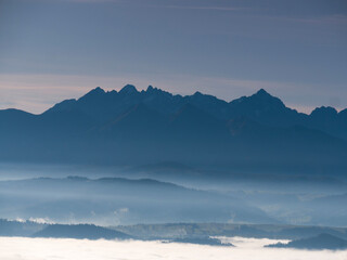 Tatry z Gorców - Wieża widokowa na Magurkach