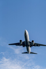 飛行中の旅客機