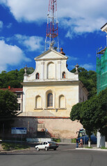 Fototapeta premium Church of the Blessed O. Kliment Sheptitsky (fromer church of st. Kazimir) in Lviv, Western Ukraine. 