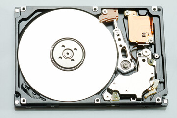 Laptop hard drive with cylinder