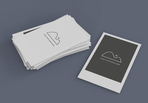 Stack Instant Photo Mockup