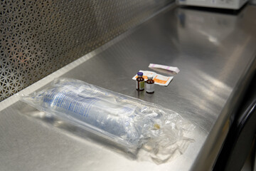 Hospital IV and medical supplies