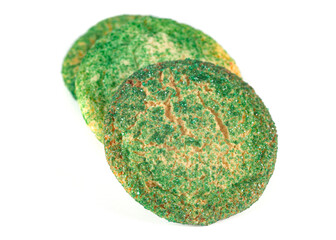 Classic Christmas Cookies on a White Background