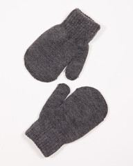 pair of knitted gloves
