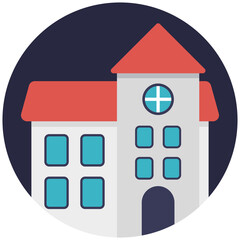 
A small house, flat vector icon design
