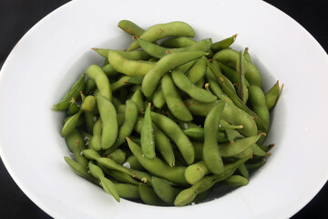 edamame as snack of japan cuisine