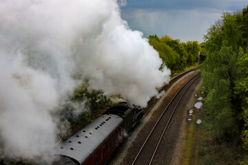 Fototapeta na wymiar Flying Scotsman Steam Locomotive