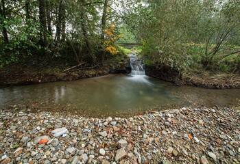 Komarnik, a tributary of the river Juhyne. East Moravia. Czech Republic. Europe. 