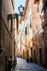 Urban scene of a street in Italy Tuscany