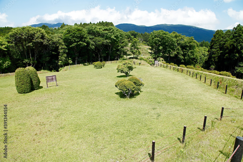 Canvas Prints 西ノ丸跡（史跡山中城址：三島市）