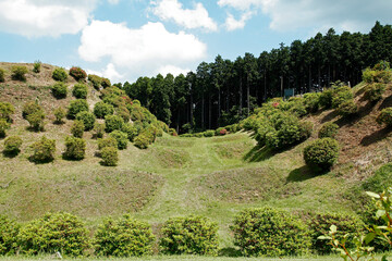 西ノ丸堀（史跡山中城址：三島市）