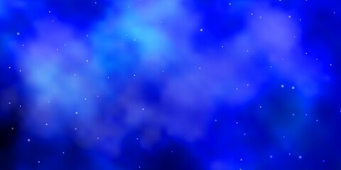 Fototapeta na wymiar Light BLUE vector texture with beautiful stars.