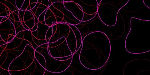 Dark pink vector pattern with abstract shapes.