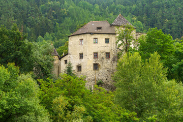 Fototapeta na wymiar Medieval castle of Klausen, in the Isarco valley