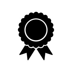 Badge icon. Award medal symbol. Success and winning sign. Certificate concept. Approve vector illustration. Isolated on white.