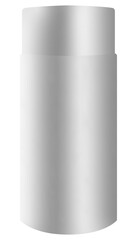 3d illustration of blank cosmetic container mock-up, isolated on white background