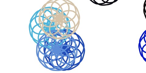 Light Blue, Yellow vector template with circles.