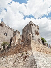 Fototapeta na wymiar detail of castle of Almodovar del Rio, Cordoba, Andalusia. Spain