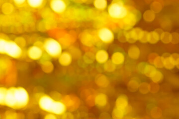 gold festive bokeh as background