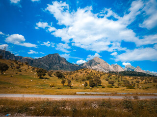 landscape in mountains