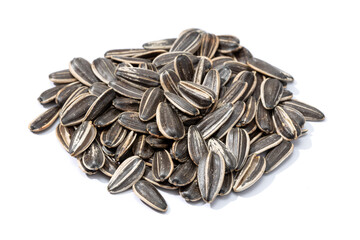 Sunflower Seeds isolated on White Background