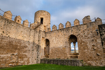 Fototapeta na wymiar duques de Frías castle, Frías, province of Burgos, region of Las Merindades, Spain