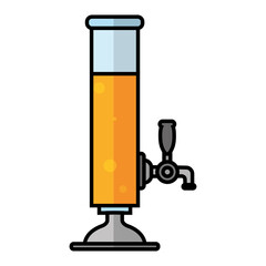 Isolated jug beer october fest germany icon- Vector