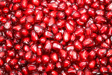 Background from pomegranate seeds.