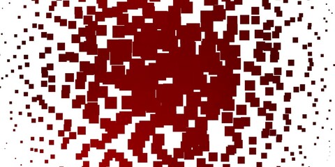 Light Red vector pattern in square style.