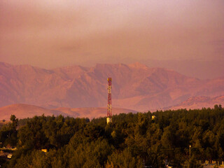 sunrise in the mountains