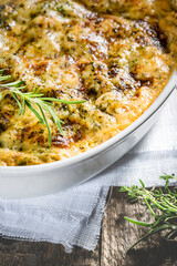 Italienischer Auflauf überbacken mit Rosmarin