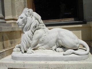 White Lion Statue From  Istanbul