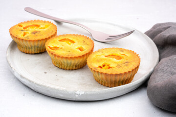 Small egg bite food pastry muffins. Finger food and mini meals concept.