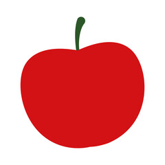 Isolated apple for eat home activities icon- Vector