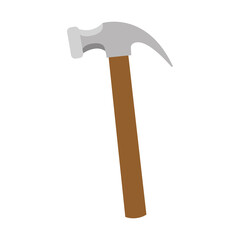 Isolated hammer for build home activities icon- Vector