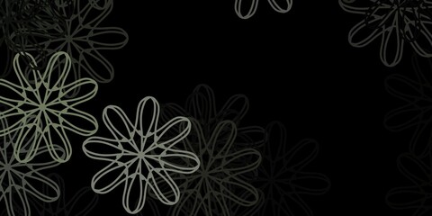 Dark Gray vector template with abstract forms.