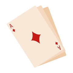 Isolated cards for play home activities icon- Vector