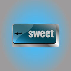 sweet word enter button on keyboard keys