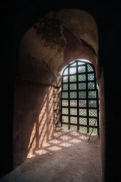 window shadow in an old mosque