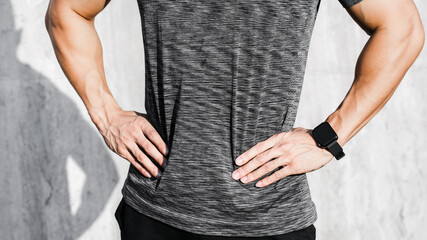 A Chinese Man after fitness.