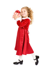 Christmas: Girl Hoping For A Great Christmas Gift