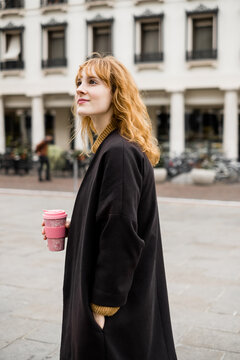 Young Ginger Girl in Padua, Italy