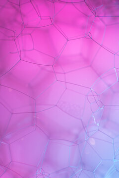 Colourful bubbles macro shot
