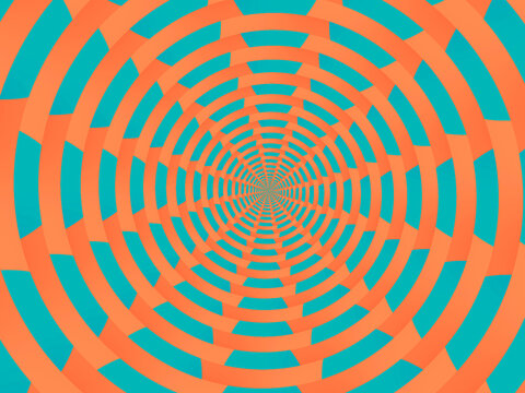 Fototapeta tunel celeste naranja