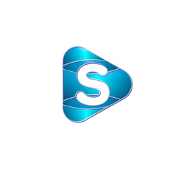 S Alphabet Modern Play Logo Design Concept