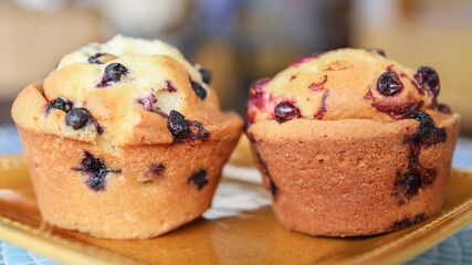 Assorted berry muffins
